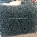 Покрынная PVC Шестиугольная Коробка gabion ячеистой сети 